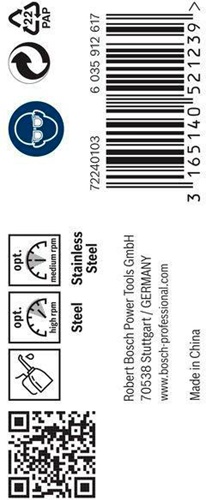Bosch Metallbohrer PRO Stainless Steel Arbeits-L.57mm D.5,5mm L.93mm 10St.