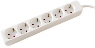 VALUE Steckdosenleiste 19991081 6fach o.Schalter ws