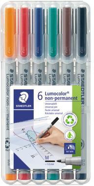 STAEDTLER Folienstift Lumocolor 315 WP6 1mm sortiert 6 St./Pack.