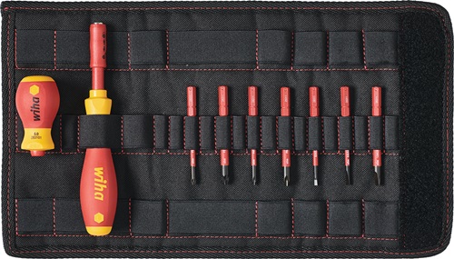 Schraubendrehersatz SlimVario® mit Wechselklingen VDE isoliert WIHA