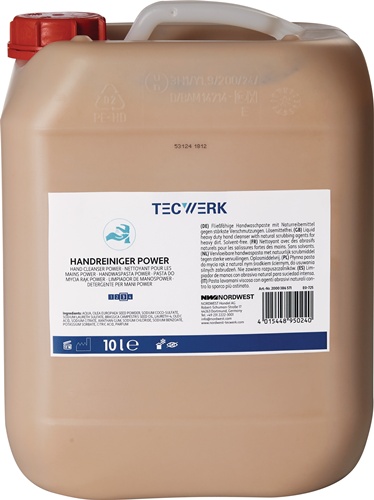 TECWERK Handreiniger Power 10l seifenfrei,lösemittelfrei,parfümiert