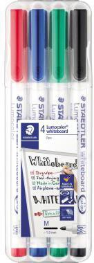 STAEDTLER Whiteboardmarker Lumocolor 301 WP4 1mm sort. 4St.