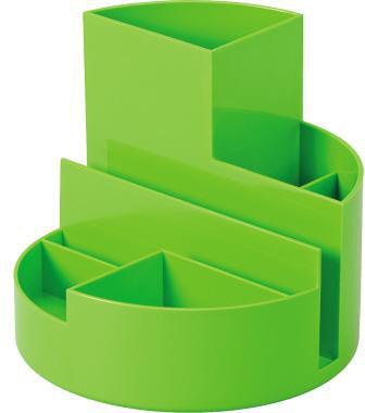 MAUL Stifteköcher 4117654 rund 6Fächer Kunststoff hellgrün