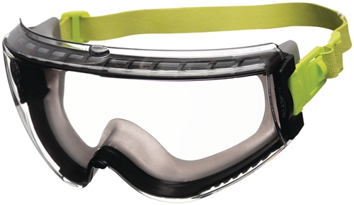 Vollsichtschutzbrille Avatar Plus EN166, EN170, UKCA Rahmen schwarz/grün, Scheibe klar HONEYWELL