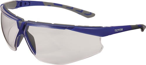 Schutzbrille Daylight Flex EN 166,EN 170 Bügel grau/blau,Scheibe klar PC TECWERK