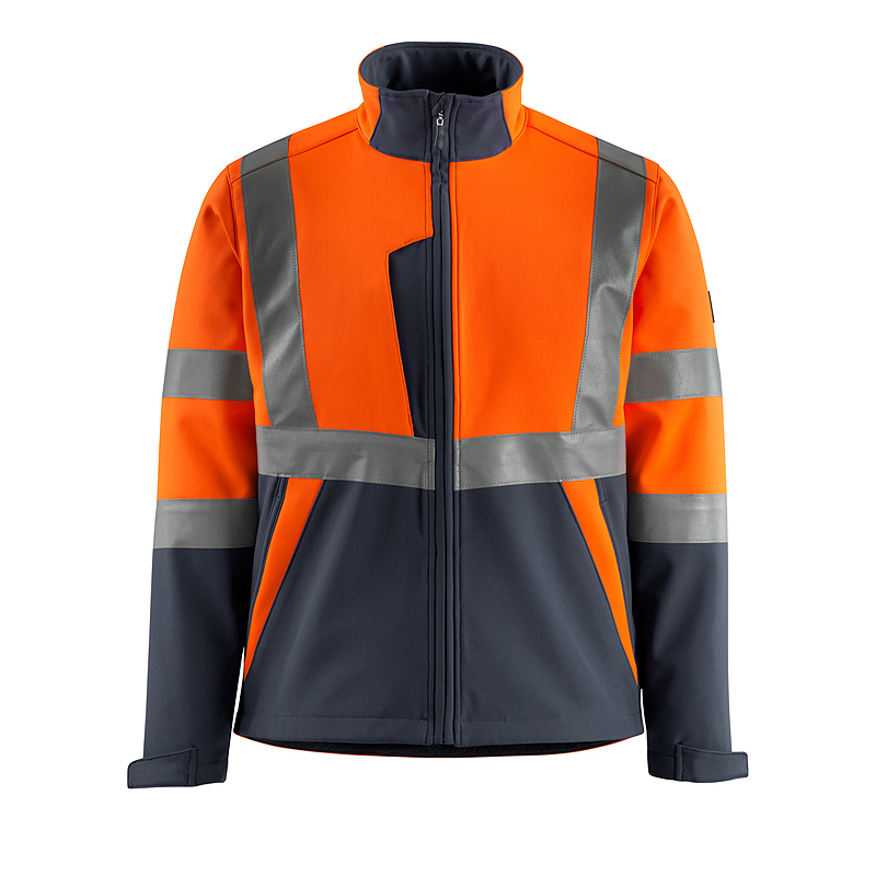 MASCOT Warnschutzsoftshelljacke KIAMA orange/schwarzblau (15902-253)