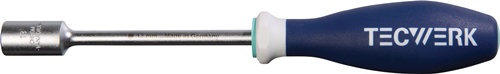 TECWERK Sechskantsteckschlüssel SW 13mm Klingen-L.125mm Gesamt-L.250mm 3K-Griff 