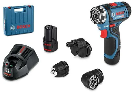Bosch Akku-Bohrschrauber GSR 12V-15 FC Drehz.0-1300 1/min Drehm.15/30Nm m.2xAkku 2Ah