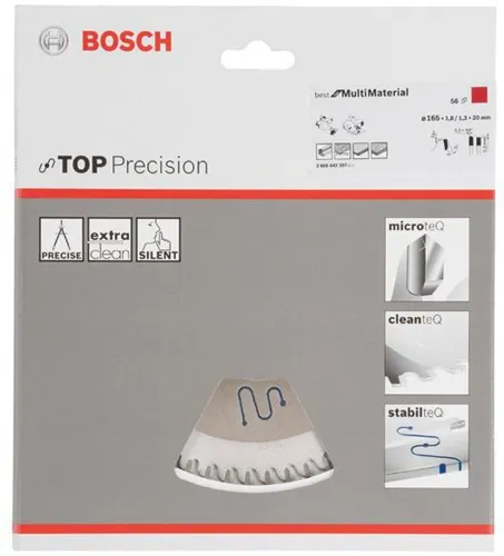 Bosch Kreissägeblatt Top Precision Best for Multi Material D.165mm 90Zähne HLTCG