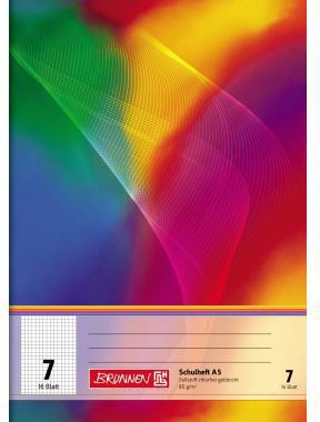 BRUNNEN Schulheft 104590702 A5 Lin7 16Blatt kariert
