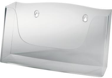 SIGEL Wandprospekthalter LH118 für DIN A4 quer 1Fach Acryl glasklar