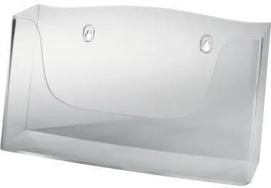 SIGEL Wandprospekthalter LH118 für DIN A4 quer 1Fach Acryl glasklar