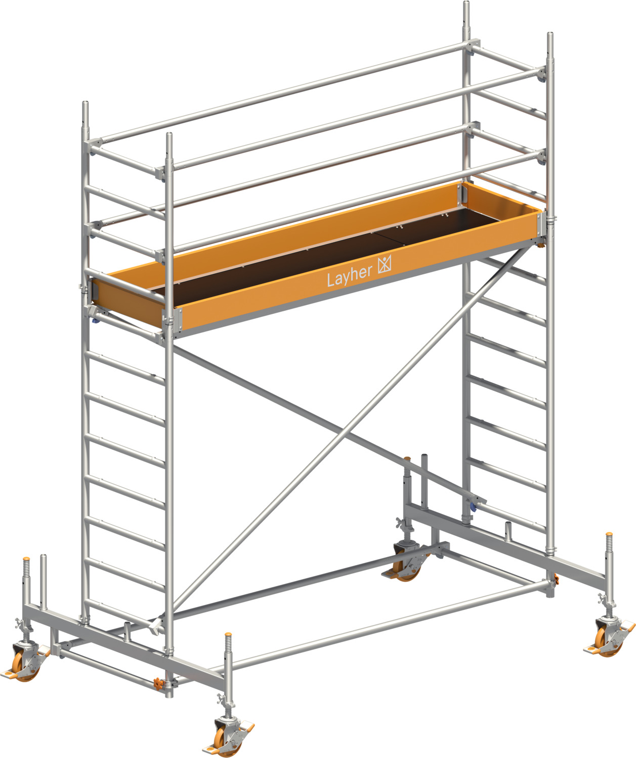Layher Fahrgerüst Uni Standard Typ: 1102 | SH: 2,35 m / AH: 4,35 m