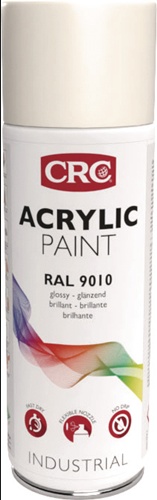 Farbschutzlackspray ACRYLIC PAINT reinweiss glänzend RAL9010 400ml Spraydose CRC