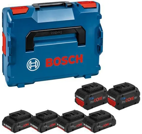 Bosch Akkupack-Set m.2x Kap.8Ah/4x Kap.4Ah Sp.18V L-BOXX
