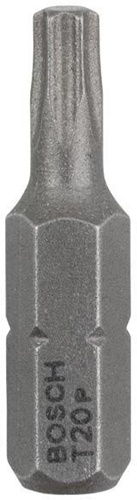Bosch Schrauberbit Extra-Hart ISO1173 C6.3 T20 L.25mm 1/4Zoll-Außen-6kt 3St. 