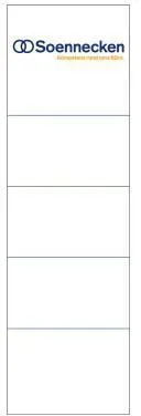 Soennecken Einsteckrückenschild 3349 57x190mm weiß 10 St./Pack.