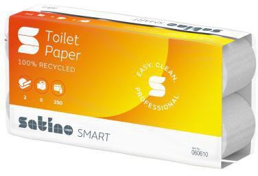 Satino Toilettenpapier 060610 Smart 2lg weiß RC 250Blatt 8 St./Pack