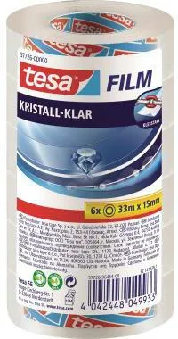 tesa Klebefilm 57726-00000-01 15mmx33m kristallklar 6 St./Pack.