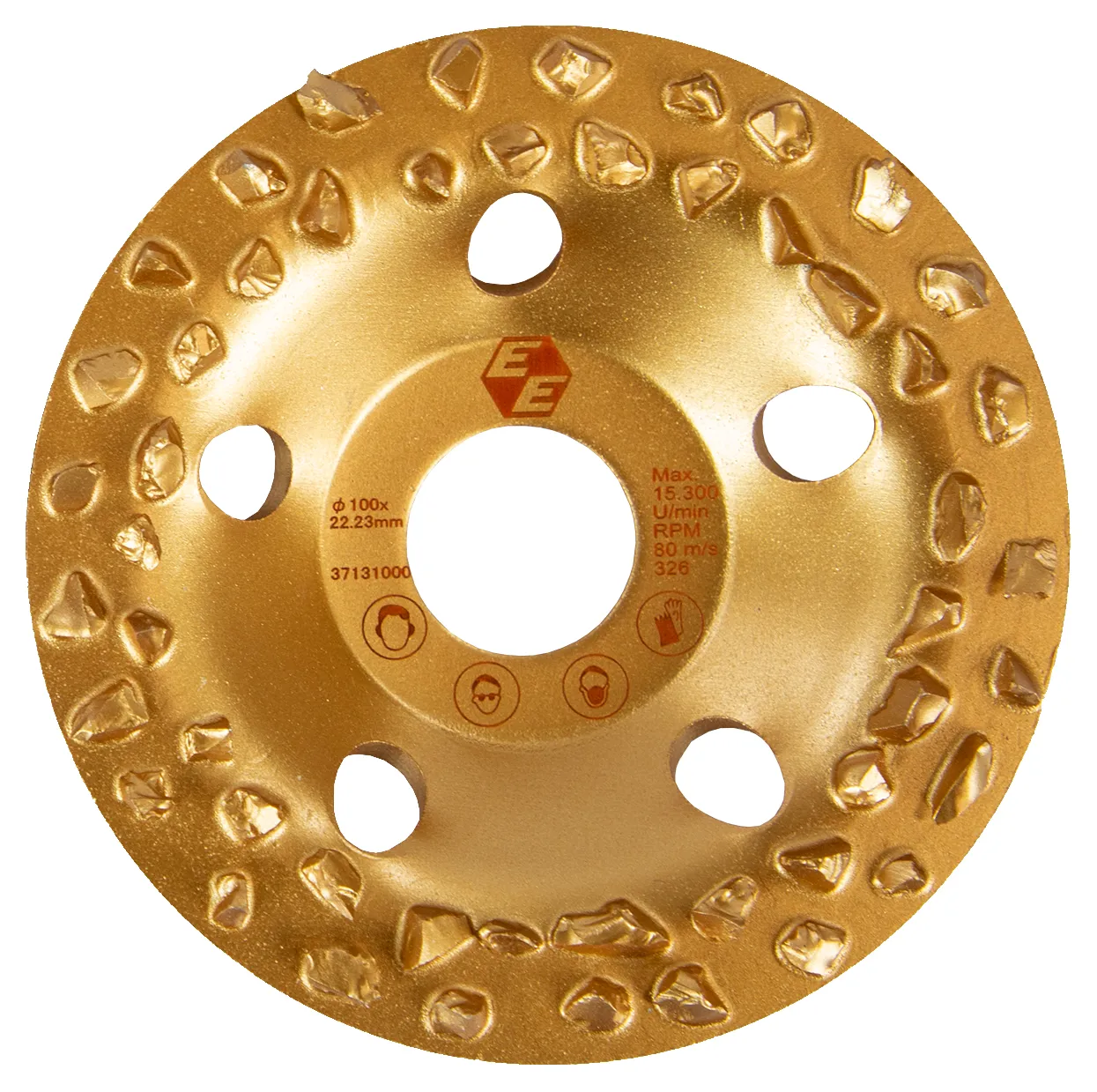 EIBENSTOCK Hartmetall-Frässcheibe grob Ø 100mm (gold)
