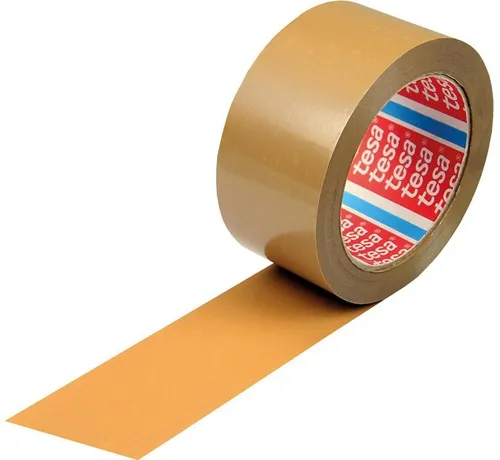Klebeband tesa 4124 Breite 50mm Länge 66m Stärke 65µ PVC braun leise TESA