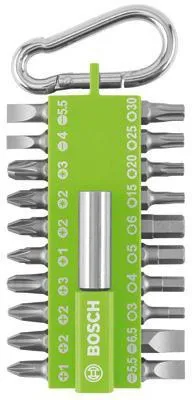 Bosch Schrauberbit-Set 21tlg. hellgrün m.Snap-hook
