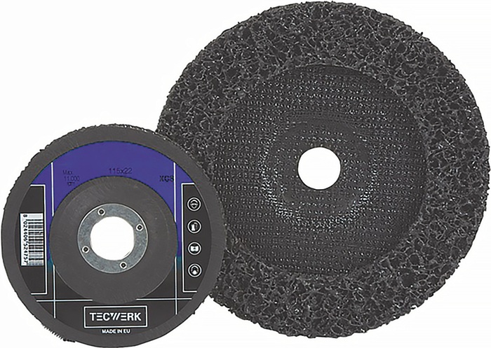 Grobreinigungsscheibe extra coarse Bohrung 22,23 mm TECWERK