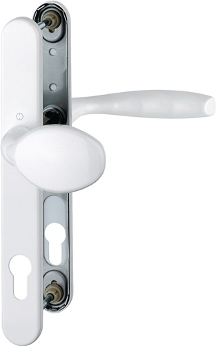 Profiltürgarnitur NY 76G/3346/1810 Alu.F9016 PZ f.TS 67-72mm HOPPE