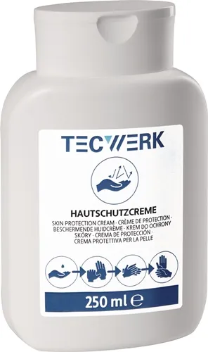 TECWERK Hautschutzcreme 250ml silikonfrei,parfümiert 24