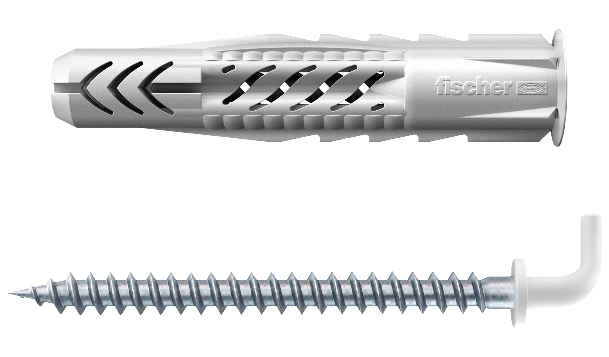 fischer Universaldübel UX 8 x 50 WH N mit Rand und Winkelhaken nylonbeschichtet