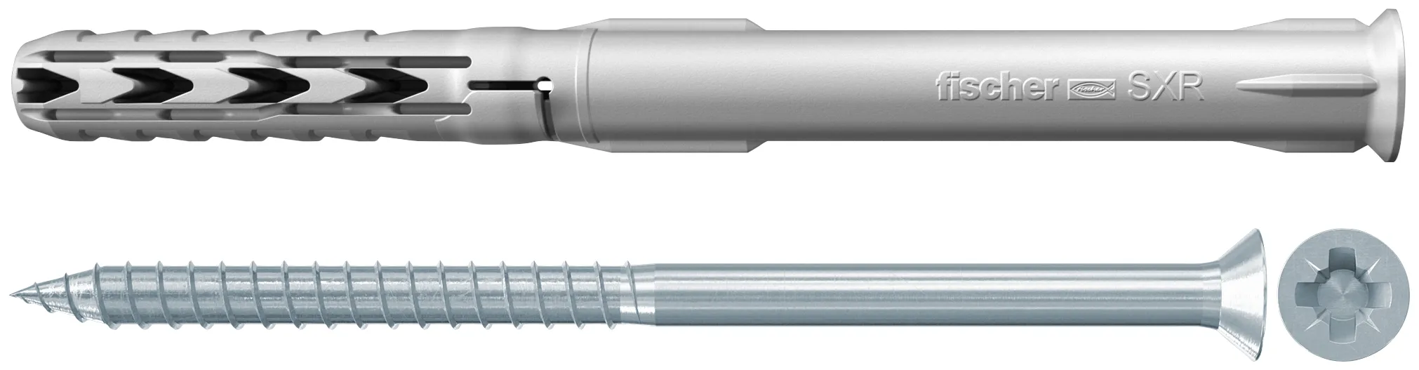 fischer Langschaftdübel SXR 6 x 60 Z Senkkopfschraube (PZ)