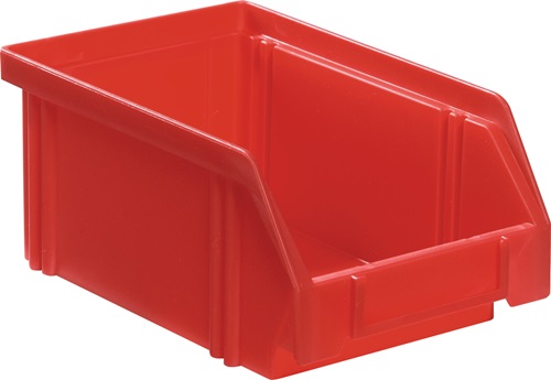 Sichtlagerkasten LK L160/140xB105xH75mm PS rot LA-KA-PE