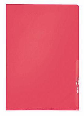 Leitz Sichthülle 40000025 A4 0,13mm PP rot 100 St./Pack.