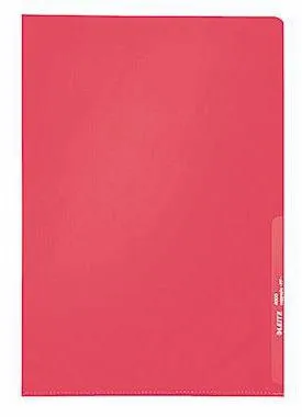 Leitz Sichthülle 40000025 A4 0,13mm PP rot 100 St./Pack.