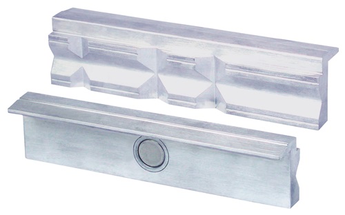 Schraubstockschutzbacke Typ P f.Backen-B.125mm Prismen Alu.1Paar/VE HEUER