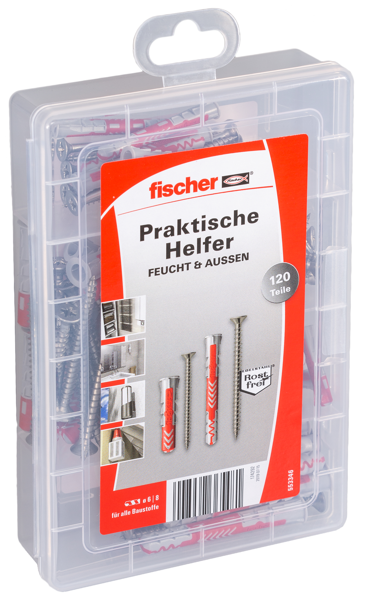 fischer Praktische Helfer Feucht &amp; Außen (120 Teile)
