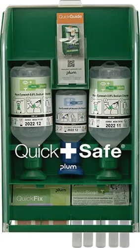 QuickSafe Box Basic befüllt Ku.staubgeschützt PLUM
