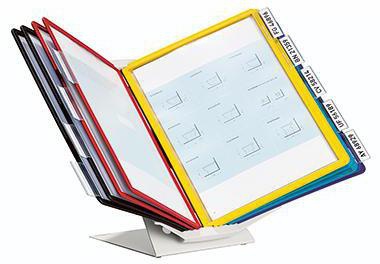 DURABLE Sichttafelständer VARIO PRO 10 557900 +10Tafeln sort. +Reiter
