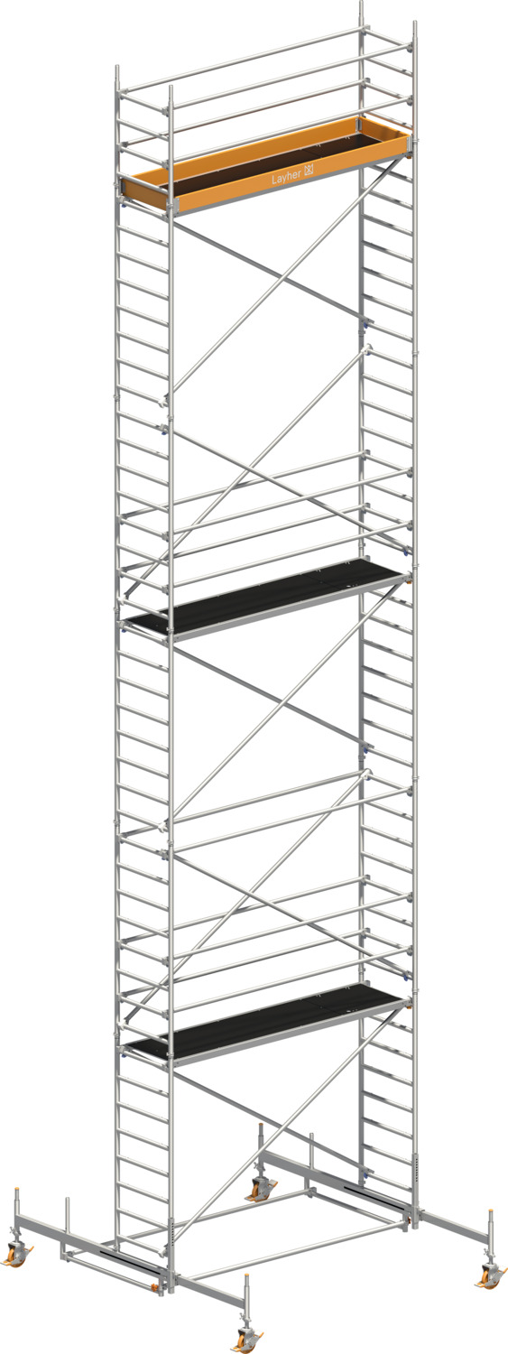 Layher Fahrgerüst Uni Standard Typ: 1110 | SH: 10,38 m / AH: 12,38 m