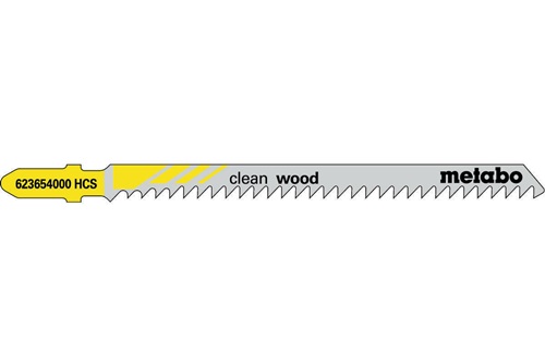 Stichsägeblätter clean wood Nutz-L.91mm Zahnteilung3mm HCS Z. geschliffen 5St.