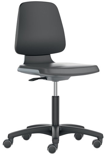Arbeitsdrehstuhl Labsit Rl.Sitzschale anth.Integralschaum schwarz