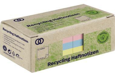 Soennecken Haftnotiz oeco 5877 RC 75x75mm 100Bl. sort. 12St.