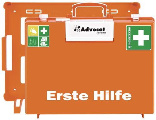 Erste Hilfe Koffer Advocat B400xH300xT150ca.mm orange SÖHNGEN