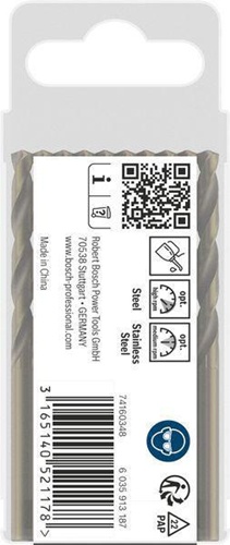 Bosch Metallbohrer PRO Stainless Steel Arbeits-L.43mm D.4,2mm L.75mm 10St.