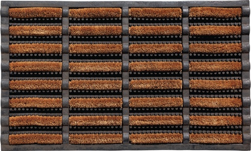 Fußmatte schwarz/natur 60% Gum./40% Kokos L750xB450xS25mm