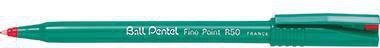 Pentel Tintenroller Ball R50-B 0,4mm Kappenmodell rot