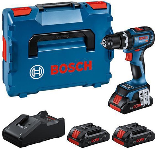 Bosch Akku-Schlagbohrschrauber-Set GSB 18V-90 C Drehmom.36/64Nm 1,5/13 mm m.3Akkus 4Ah