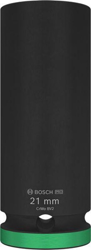 Bosch Steckschlüsseleinsatz PRO Impact 1/2Zoll SW21mm tief Außen-D.19,5/27,8mm 