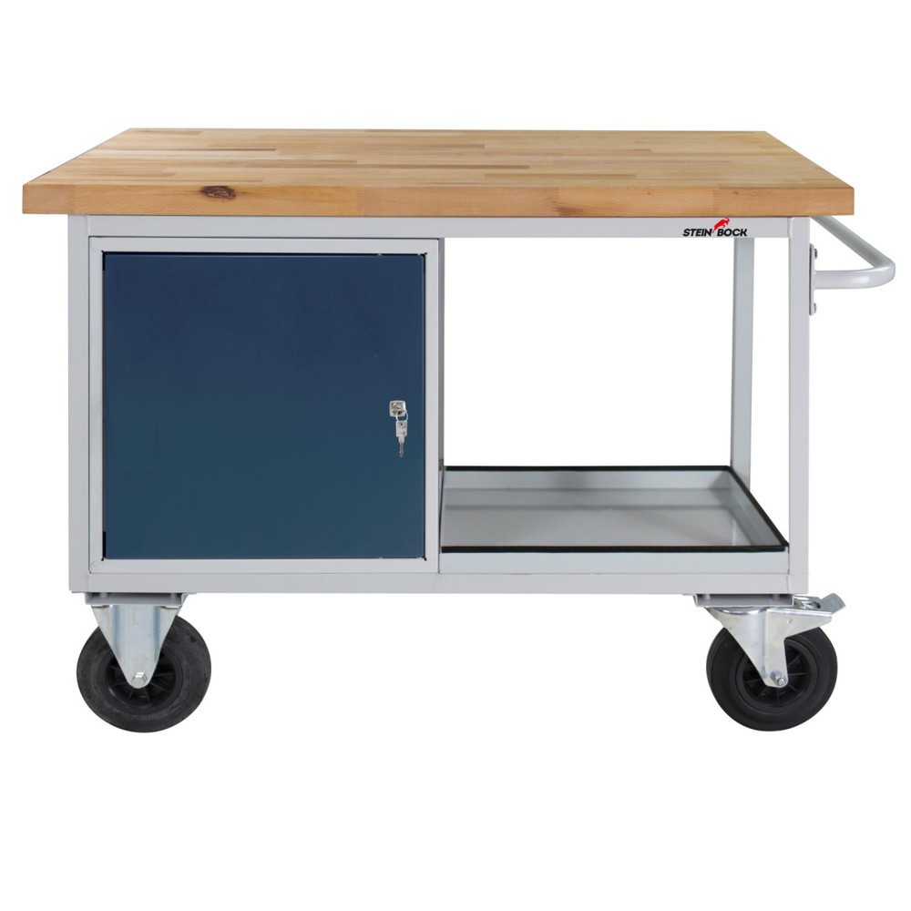 Steinbock® Werkbank Motion, verfahrbar, 1 Tür, TK 500 kg