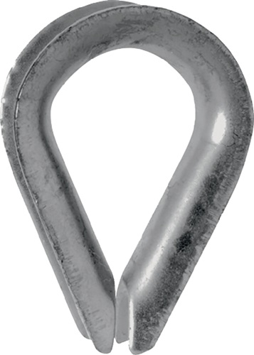 Kausche DIN 6899 Form B 12mm Seil-Nenngröße 11,0mm ZN m.tiefer Rille